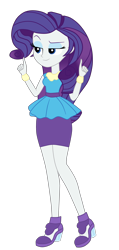 Size: 1826x3836 | Tagged: safe, artist:gmaplay, rarity, equestria girls, g4, happily ever after party, happily ever after party: rarity, my little pony equestria girls: better together, purple skirt, rarity peplum dress, simple background, solo, transparent background, unamused