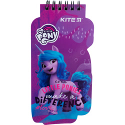 Size: 800x800 | Tagged: safe, izzy moonbow, pony, unicorn, g5, my little pony: a new generation, official, 2d, 3d, hashtag, horseshoes, looking at you, merchandise, motivational, notepad, purple background, raised hoof, simple background, smiling, smiling at you