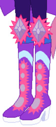 Size: 504x1140 | Tagged: safe, sunny flare, equestria girls, g4, my little pony equestria girls: friendship games, boots, boots shot, crystal guardian, high heel boots, legs, pictures of legs, shoes, solo