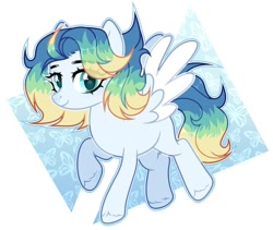 Size: 750x633 | Tagged: safe, artist:editais2020, oc, oc only, oc:air rush, pegasus, pony, eyebrows, solo, spread wings, wings