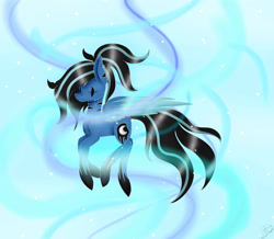 Size: 2620x2288 | Tagged: safe, artist:maneblue, oc, oc only, pegasus, pony, eyes closed, high res, pegasus oc, sleeping, solo, wings