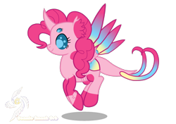 Size: 1700x1200 | Tagged: safe, artist:galeemlightseraphim, pinkie pie, changedling, changeling, pony, robot, robot pony, g4, base used, changedlingified, changelingified, crossover, cybug, female, mare, simple background, solo, species swap, transparent background, wreck-it ralph