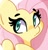 Size: 738x771 | Tagged: safe, artist:kindakismet, fluttershy, pegasus, pony, g4, bust, cute, icon, looking at you, portrait, shyabetes, solo