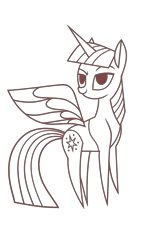 Size: 1242x2208 | Tagged: safe, artist:dawnflame, twilight sparkle, alicorn, pony, amending fences, g4, bookhorse, female, haycartes' method, mare, paper twilight, simple background, smuglight sparkle, solo, transparent background, twilight sparkle (alicorn), vector