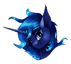 Size: 2400x2160 | Tagged: safe, artist:tenebrisnoctus, princess luna, alicorn, pony, g4, bust, female, high res, looking at you, mare, simple background, solo, transparent background