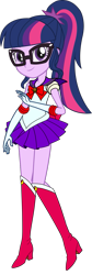 Size: 517x1547 | Tagged: safe, artist:mlgskittles, sci-twi, twilight sparkle, equestria girls, g4, boots, bow, bowtie, clothes, clothes swap, cosplay, costume, female, gloves, high heel boots, long gloves, miniskirt, sailor moon (series), sailor senshi, sailor twilight, shirt, shoes, simple background, skirt, solo, transparent background, vector