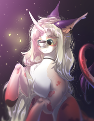 Size: 2412x3100 | Tagged: safe, artist:rico_chan, oc, pony, unicorn, cup, halfbody, high res, solo, sparkles