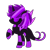 Size: 1200x1200 | Tagged: safe, artist:galeemlightseraphim, oc, oc only, changeling, pony, robot, changeling oc, coat markings, purple changeling, raised hoof, simple background, socks (coat markings), solo, transparent background