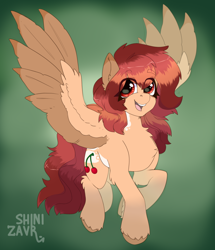 Size: 1310x1520 | Tagged: safe, artist:shinizavr, oc, pegasus, pony, smiling, solo, wings