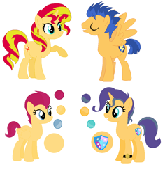 Size: 908x960 | Tagged: safe, artist:mlplpstoycustoms, flash sentry, sunset shimmer, oc, g4, female, male, offspring, parent:flash sentry, parent:sunset shimmer, parents:flashimmer, ship:flashimmer, shipping, straight