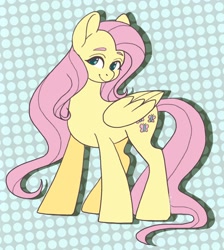 Size: 1620x1810 | Tagged: safe, artist:beashay, fluttershy, pegasus, pony, g4, februpony, female, looking at you, mare, smiling, smiling at you, solo