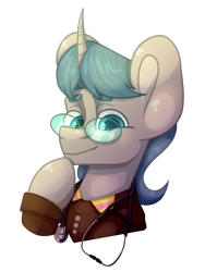 Size: 1500x2000 | Tagged: safe, artist:lazymishel, oc, oc only, oc:silver mane, pony, unicorn, balefire blues, bust, clothes, doctor, glasses, hearts of iron 4, male, ministry of peace, simple background, solo, stallion, transparent background, uniform