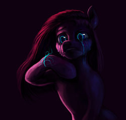 Size: 5530x5257 | Tagged: safe, artist:misstwipietwins, pinkie pie, earth pony, pony, g4, absurd file size, absurd resolution, crying, pinkamena diane pie, solo