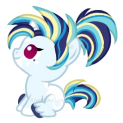 Size: 1003x1008 | Tagged: safe, artist:teonnakatztkgs, oc, oc only, pony, unicorn, baby, baby pony, base used, horn, simple background, sitting, solo, unicorn oc, unshorn fetlocks, white background