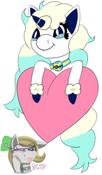 Size: 700x1200 | Tagged: safe, artist:gray star, derpibooru exclusive, galarian ponyta, ponyta, collar, happy, heart, icon, one ear down, pokémon, simple background, smiling, tongue out, transparent background