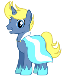 Size: 2280x2732 | Tagged: safe, artist:georgegarza01, oc, oc:mythic blue hope, pony, unicorn, high res, hoof shoes, horn, lightverse, offspring, parent:prince blueblood, parent:radiant hope, parents:hopeblood, simple background, solo, transparent background, unicorn oc, vector