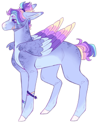Size: 1753x2176 | Tagged: safe, artist:sleepy-nova, oc, pegasus, pony, colored wings, multicolored wings, simple background, solo, transparent background, wings