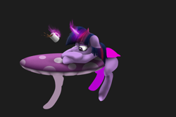 Size: 1600x1069 | Tagged: safe, artist:d0ublerainb0wdash, twilight sparkle, alicorn, pony, g4, floppy ears, mushroom table, solo, twilight sparkle (alicorn)