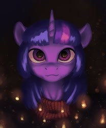 Size: 1009x1210 | Tagged: safe, artist:escapist, twilight sparkle, pony, g4, bust, clothes, looking at you, portrait, solo, sweater