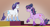 Size: 1280x689 | Tagged: safe, artist:arcticwaters, rarity, twilight sparkle, pony, unicorn, friendship is magic, g4, alternate scenario, alternate universe, blushing, curved horn, female, horn, leonine tail, lesbian, messy mane, scene interpretation, ship:rarilight, shipping, tail, twilight poofle, unshorn fetlocks