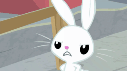 Size: 1280x720 | Tagged: safe, screencap, angel bunny, rabbit, g4, season 9, she talks to angel, angry, animal, animated, close-up, expressions, gif, gritted teeth, male, sad, solo