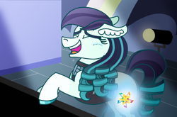 Size: 1488x985 | Tagged: safe, artist:musical-medic, coloratura, earth pony, pony, g4, the mane attraction, crying, ear fluff, februpony, glowing cutie mark, singing, solo, tears of joy