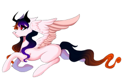 Size: 2500x1650 | Tagged: safe, artist:neonbugzz, pegasus, pony, art, shading, sitting, smiling, solo