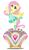 Size: 774x1348 | Tagged: safe, artist:cheerful9, fluttershy, pegasus, pony, a royal problem, g4, my little pony: friendship is magic, arabesque, arms spread out, ballerina, ballet, ballet slippers, clothes, cute, dress, flower, flutterina, music box, pose, shyabetes, standing, standing on one leg, tutu