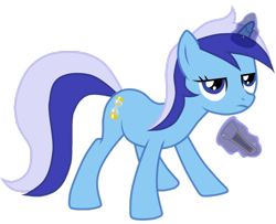Size: 2716x2207 | Tagged: safe, artist:toutax, minuette, pony, unicorn, g4, female, high res, magic, magic aura, mare, simple background, solo, toothpaste, transparent background, vector