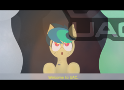 Size: 2288x1652 | Tagged: safe, artist:isaac_pony, oc, oc:apogee, pegasus, pony, base, crossover, cute, doom, logo, mars, ship, space, spots, starry eyes, subtitles, vector, wingding eyes