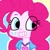 Size: 400x400 | Tagged: safe, artist:namaenonaipony, pinkie pie, equestria girls, g4, simple background, smiling, solo