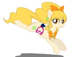 Size: 1200x923 | Tagged: safe, artist:namaenonaipony, earth pony, pony, anime, clover, cure honey, female, four leaf clover, happiness charge precure, ponified, pretty cure, simple background, solo, white background