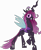 Size: 5284x6495 | Tagged: safe, artist:shootingstarsentry, oc, oc:queen larva, changeling, absurd resolution, concave belly, lanky, purple changeling, simple background, skinny, solo, tall, thin, transparent background, vector