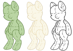 Size: 1700x1200 | Tagged: safe, artist:galeemlightseraphim, oc, oc only, earth pony, semi-anthro, arm hooves, bald, base, earth pony oc, simple background, transparent background
