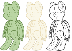 Size: 1700x1200 | Tagged: safe, artist:galeemlightseraphim, oc, oc only, pegasus, semi-anthro, arm hooves, bald, base, pegasus oc, simple background, transparent background, wings