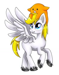 Size: 1017x1282 | Tagged: safe, artist:namaenonaipony, oc, oc only, pegasus, pony, simple background, white background