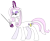 Size: 2809x2330 | Tagged: safe, artist:supahdonarudo, fleur-de-lis, pony, unicorn, series:fleurbuary, g4, high res, levitation, magic, rapier, simple background, sword, telekinesis, transparent background, weapon