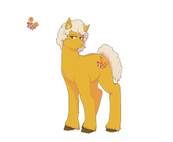 Size: 3300x2700 | Tagged: safe, artist:t3ssrina, butterscotch (g1), earth pony, pony, g1, high res, simple background, solo, transparent background