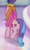 Size: 149x248 | Tagged: safe, screencap, rarity (g3), pony, unicorn, g3, greetings from unicornia, butt, castle, corridor, cropped, crystal rainbow castle, cute, female, g3 raribetes, g3 rearity, mare, plot, solo, unicornia, walking