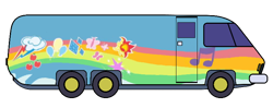 Size: 748x296 | Tagged: safe, artist:thatradhedgehog, applejack, fluttershy, pinkie pie, rainbow dash, rarity, sci-twi, sunset shimmer, twilight sparkle, equestria girls, gmc motorhome, humane five, humane seven, humane six, motorhome, no pony, rainbooms, simple background, the rainbooms, the rainbooms tour bus, tour van, transparent background, van, vehicle
