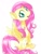 Size: 768x1024 | Tagged: safe, artist:asaoto_1g2g, fluttershy, pegasus, pony, g4, looking at you, simple background, solo, white background