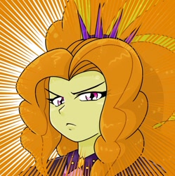 Size: 710x713 | Tagged: safe, alternate version, artist:batipin, part of a set, adagio dazzle, equestria girls, g4, cropped, female, looking at you, solo