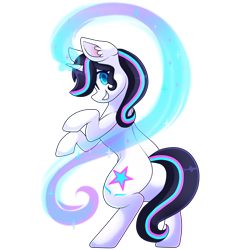 Size: 2000x2000 | Tagged: safe, artist:star-theft, oc, oc:shooting star, pony, unicorn, female, high res, magic, mare, simple background, solo, transparent background
