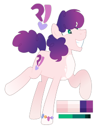 Size: 4100x5400 | Tagged: safe, artist:monochrome-sunsets, oc, oc only, earth pony, pony, absurd resolution, bracelet, coat markings, earth pony oc, full body, gradient mane, gradient tail, grin, jewelry, magical lesbian spawn, male, offspring, parent:izzy moonbow, parent:sunny starscout, parents:moonscout, raised hoof, raised leg, simple background, smiling, solo, stallion, standing, standing on two hooves, tail, transparent background