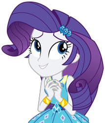 Size: 2638x3075 | Tagged: safe, artist:sketchmcreations, rarity, equestria girls, equestria girls specials, g4, my little pony equestria girls: better together, my little pony equestria girls: holidays unwrapped, o come all ye squashful, bracelet, female, hands together, high res, jewelry, rarity peplum dress, simple background, smiling, solo, transparent background, vector