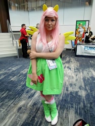 Size: 1440x1920 | Tagged: safe, artist:reinbewpastel, fluttershy, human, equestria girls, g4, babscon, babscon 2017, clothes, cosplay, costume, irl, irl human, photo