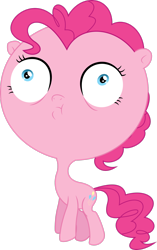 Size: 1938x3094 | Tagged: safe, artist:dasprid, pinkie pie, earth pony, pony, g4, season 4, simple ways, .svg available, airhead, cartoon physics, inflated head, pinkie being pinkie, pinkie physics, simple background, transparent background, vector