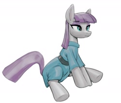 Size: 1888x1598 | Tagged: artist needed, source needed, safe, maud pie, earth pony, pony, g4, female, mare, simple background, sitting, solo, white background