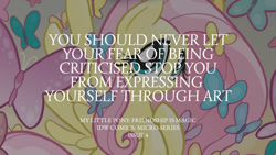 Size: 1280x720 | Tagged: safe, artist:tony fleecs, edit, editor:quoterific, idw, official comic, fluttershy, butterfly, pony, g4, micro-series #4, my little pony micro-series, comic cover, cover, cover art, female, mare, solo, text, variant cover