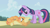 Size: 1280x720 | Tagged: safe, screencap, applejack, twilight sparkle, earth pony, pony, unicorn, applebuck season, g4, my little pony: friendship is magic, season 1, applejack's hat, cloud, cowboy hat, duo, female, hat, lying down, mare, on back, silly, silly pony, smiling, tongue out, unicorn twilight, up all night, wavy mouth, who's a silly pony